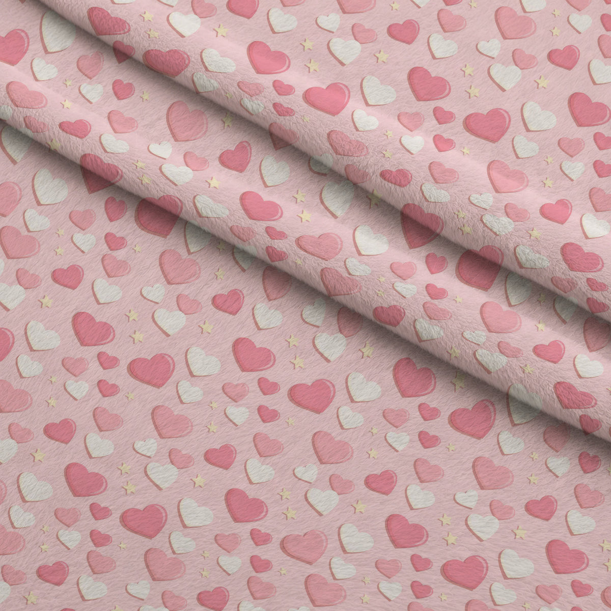 Bows and Blooms Pattern 4 Minky Fabric — plush minky folded close-up preview (mv-minky-v1:lying)