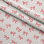Bows and Blooms Pattern 9 Minky Fabric — plush minky folded close-up preview (mv-minky-v1:lying)