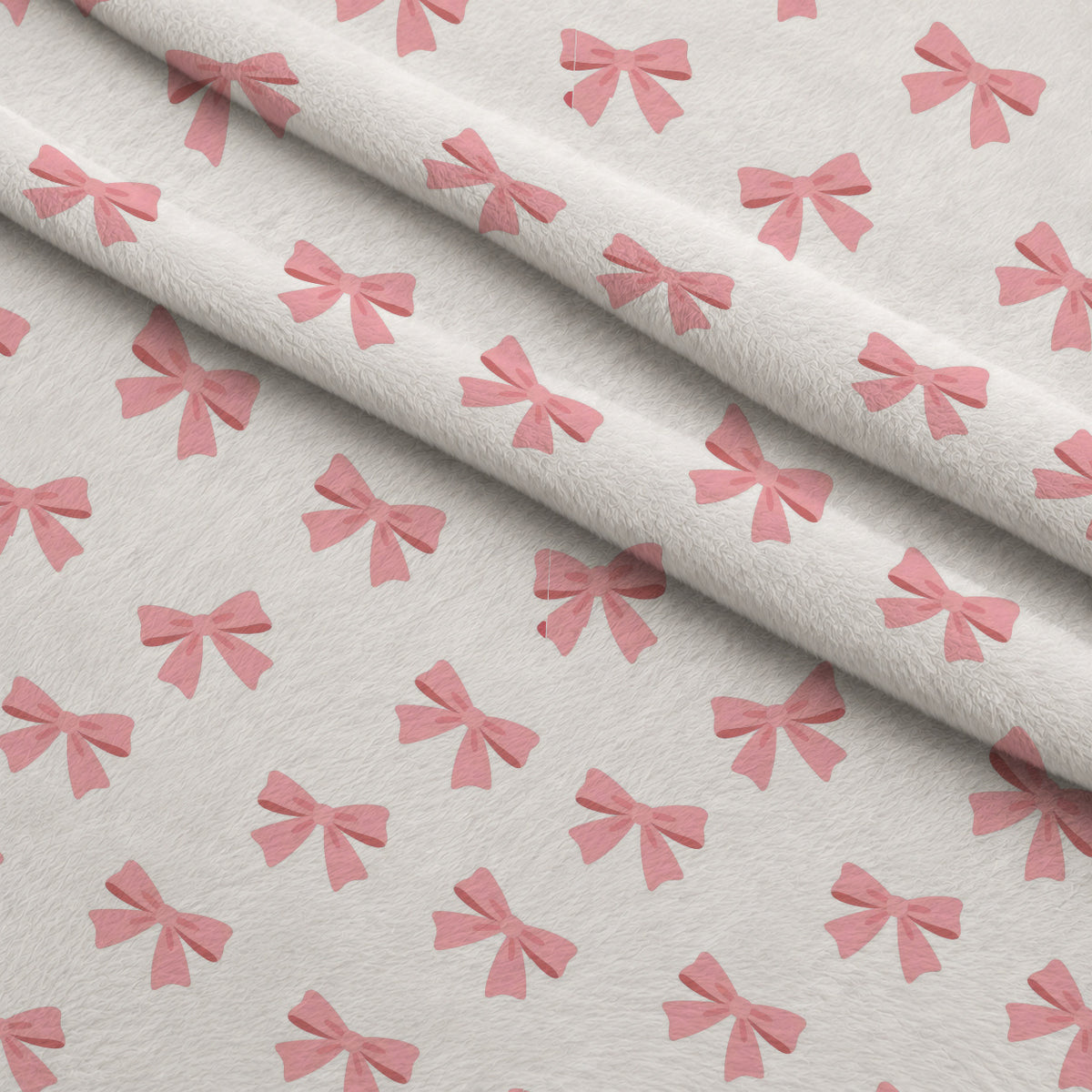 Bows and Blooms Pattern 9 Minky Fabric — plush minky folded close-up preview (mv-minky-v1:lying)