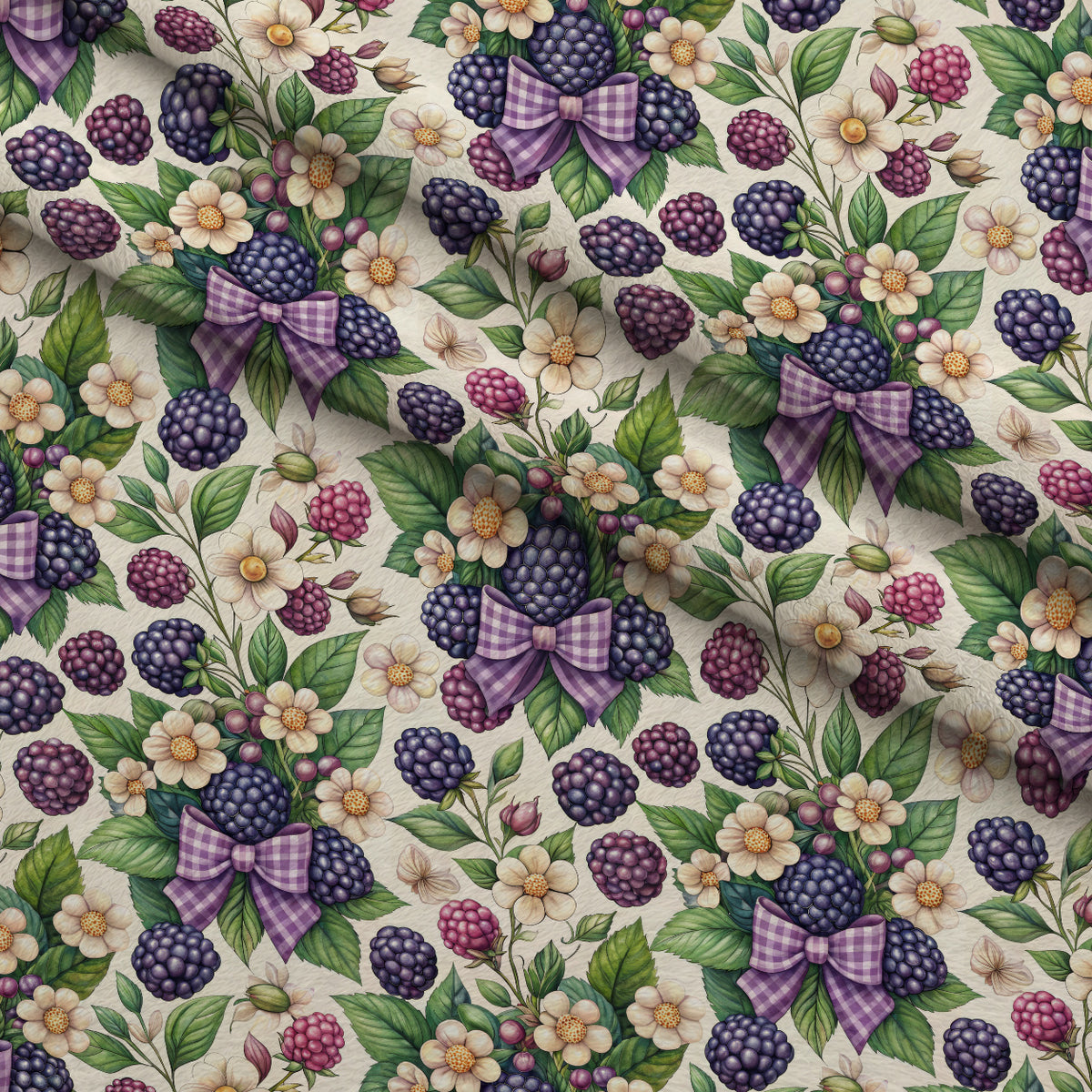 Bramble Garden Reverie Pattern 10 Minky Fabric — plush minky folded close-up preview (mv-minky-v1:lying)