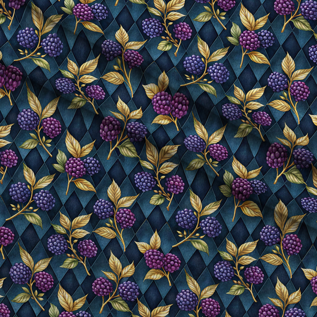 Bramble Garden Reverie Pattern 11 Minky Fabric — plush minky folded close-up preview (mv-minky-v1:lying)