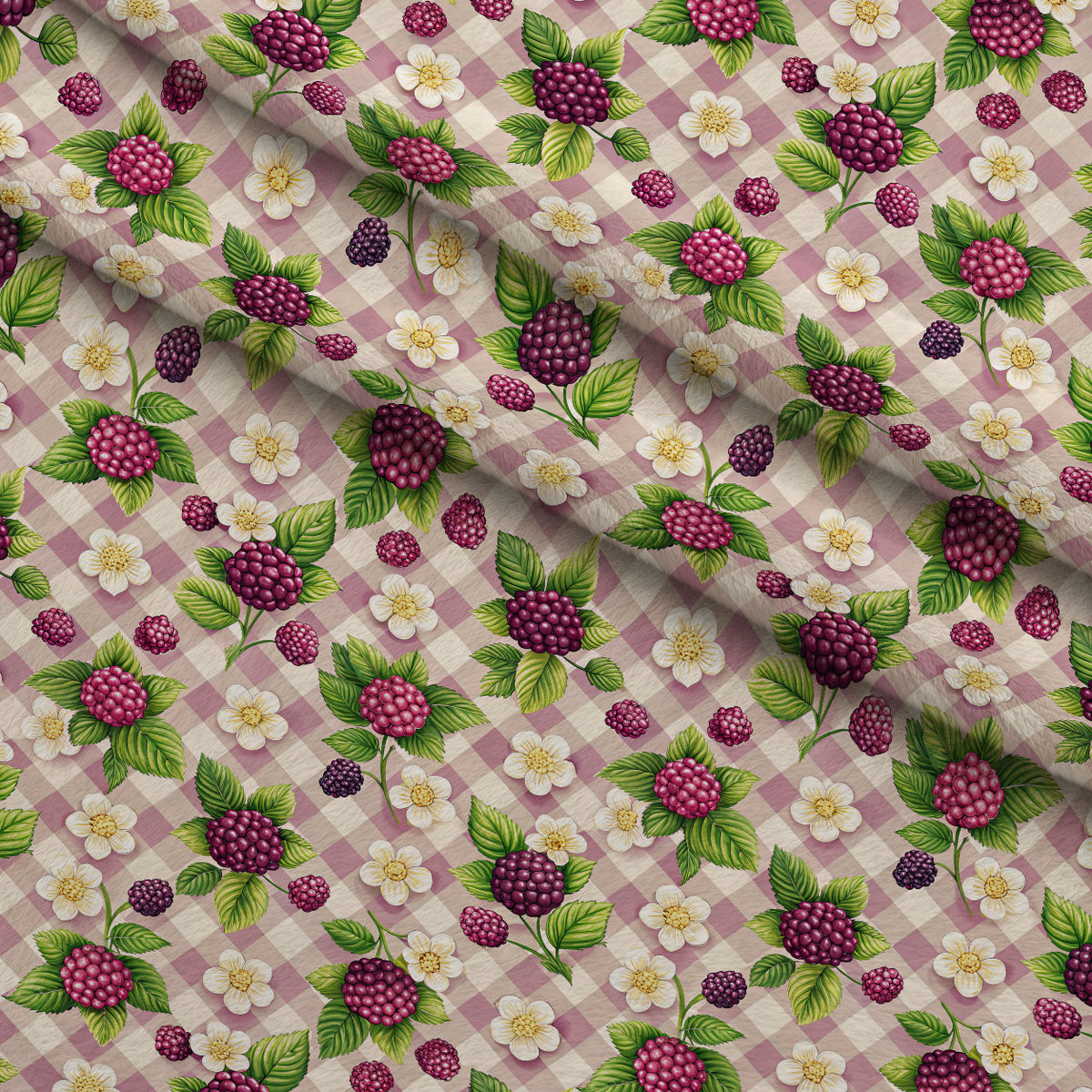 Bramble Garden Reverie Pattern 12 Minky Fabric — plush minky folded close-up preview (mv-minky-v1:lying)