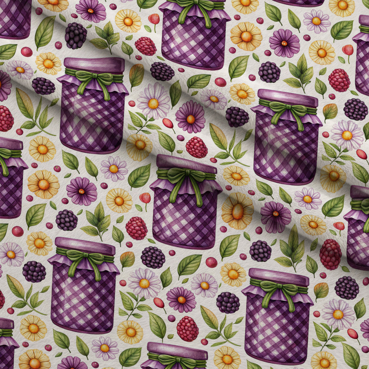 Bramble Garden Reverie Pattern 2 Minky Fabric — plush minky folded close-up preview (mv-minky-v1:lying)