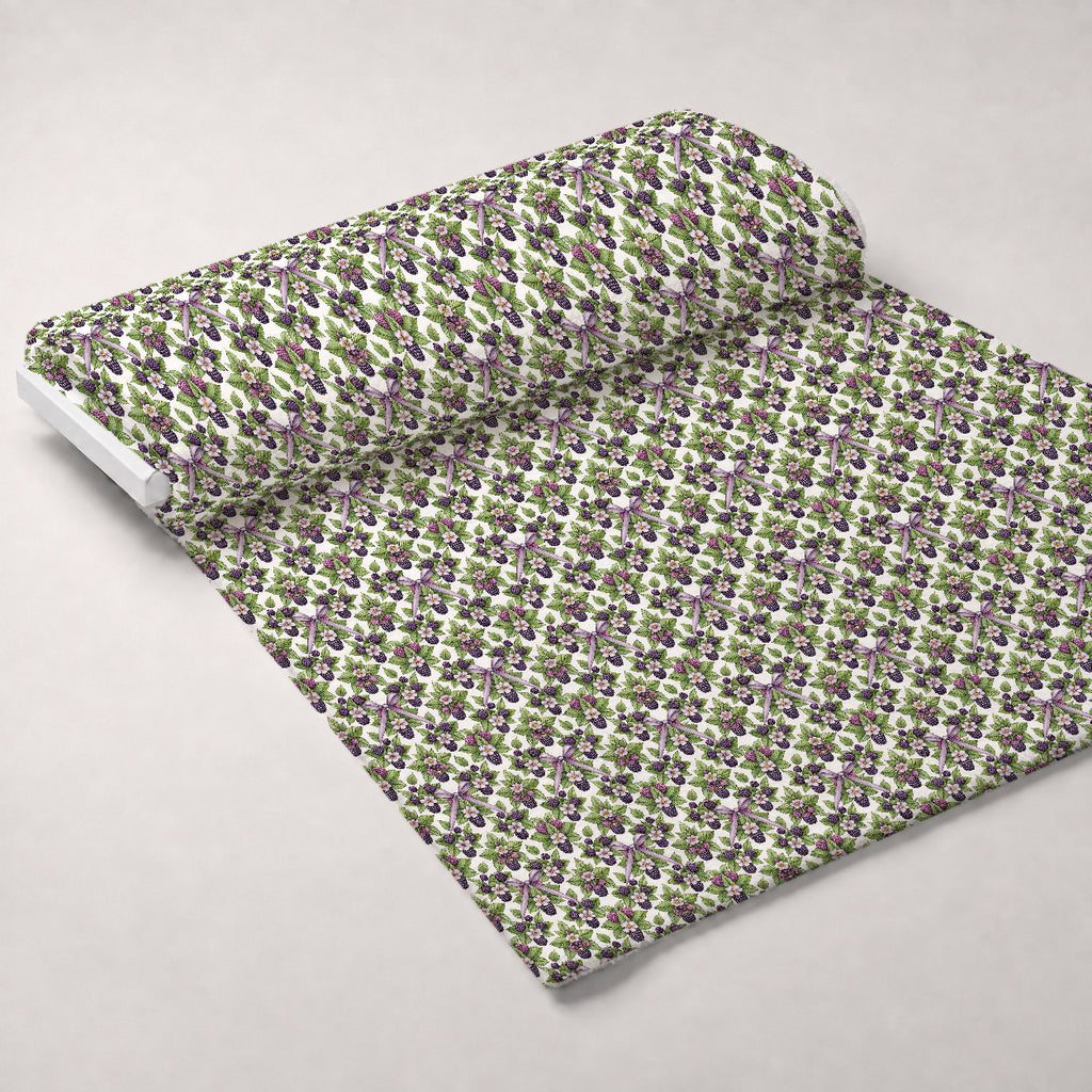 Bramble Garden Reverie Pattern 6 Minky Fabric — plush minky unrolled bolt preview (mv-minky-v1:bolt)