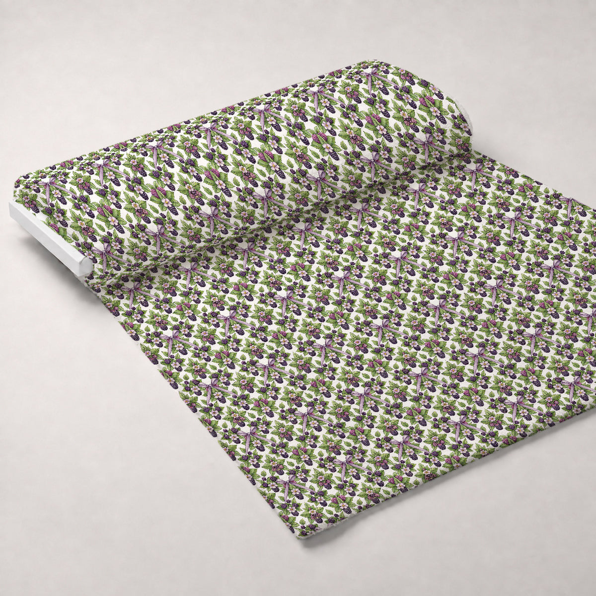 Bramble Garden Reverie Pattern 6 Minky Fabric — plush minky unrolled bolt preview (mv-minky-v1:bolt)