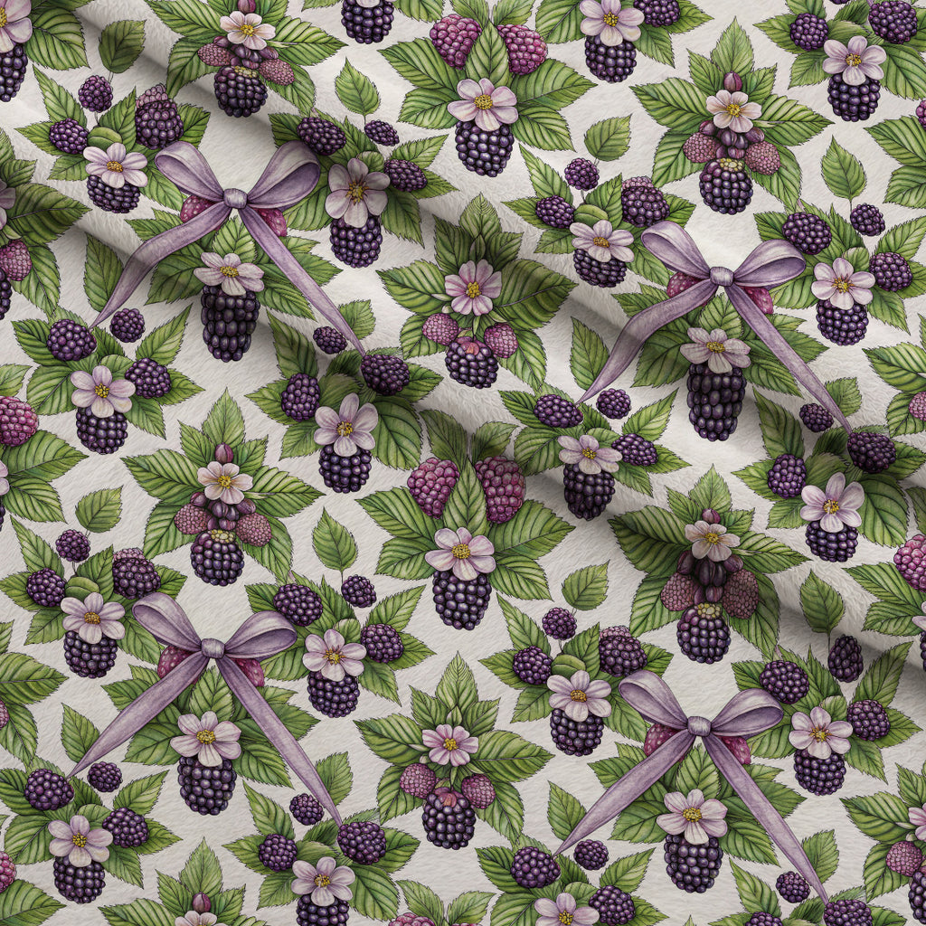 Bramble Garden Reverie Pattern 6 Minky Fabric — plush minky folded close-up preview (mv-minky-v1:lying)