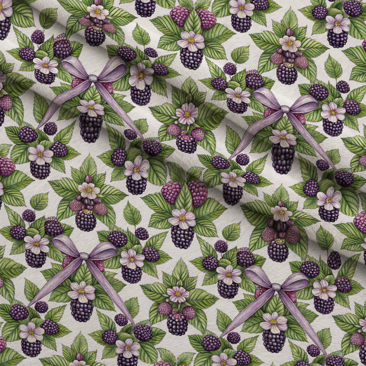 Bramble Garden Reverie Pattern 6 Minky Fabric — plush minky folded close-up preview (mv-minky-v1:lying)