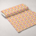 Brushstroke Bouquet Pattern 14 Minky Fabric — plush minky unrolled bolt preview (mv-minky-v1:bolt)