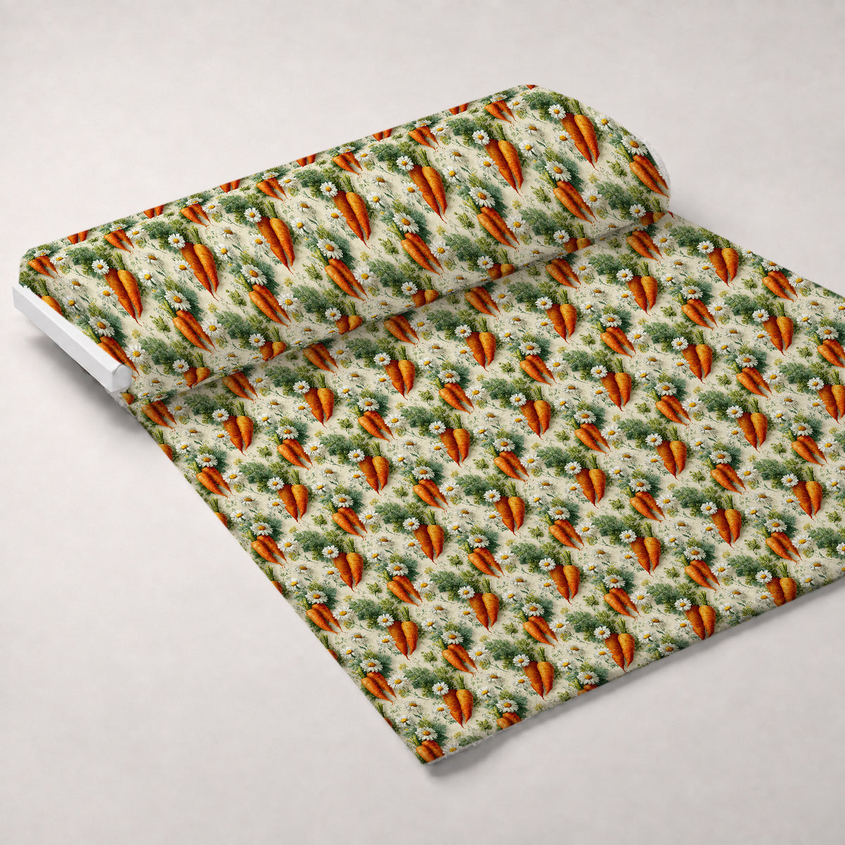 Bunny Blooms Pattern 10 Minky Fabric — plush minky unrolled bolt preview (mv-minky-v1:bolt)