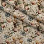 Bunny Blooms Pattern 18 Minky Fabric — plush minky folded close-up preview (mv-minky-v1:lying)