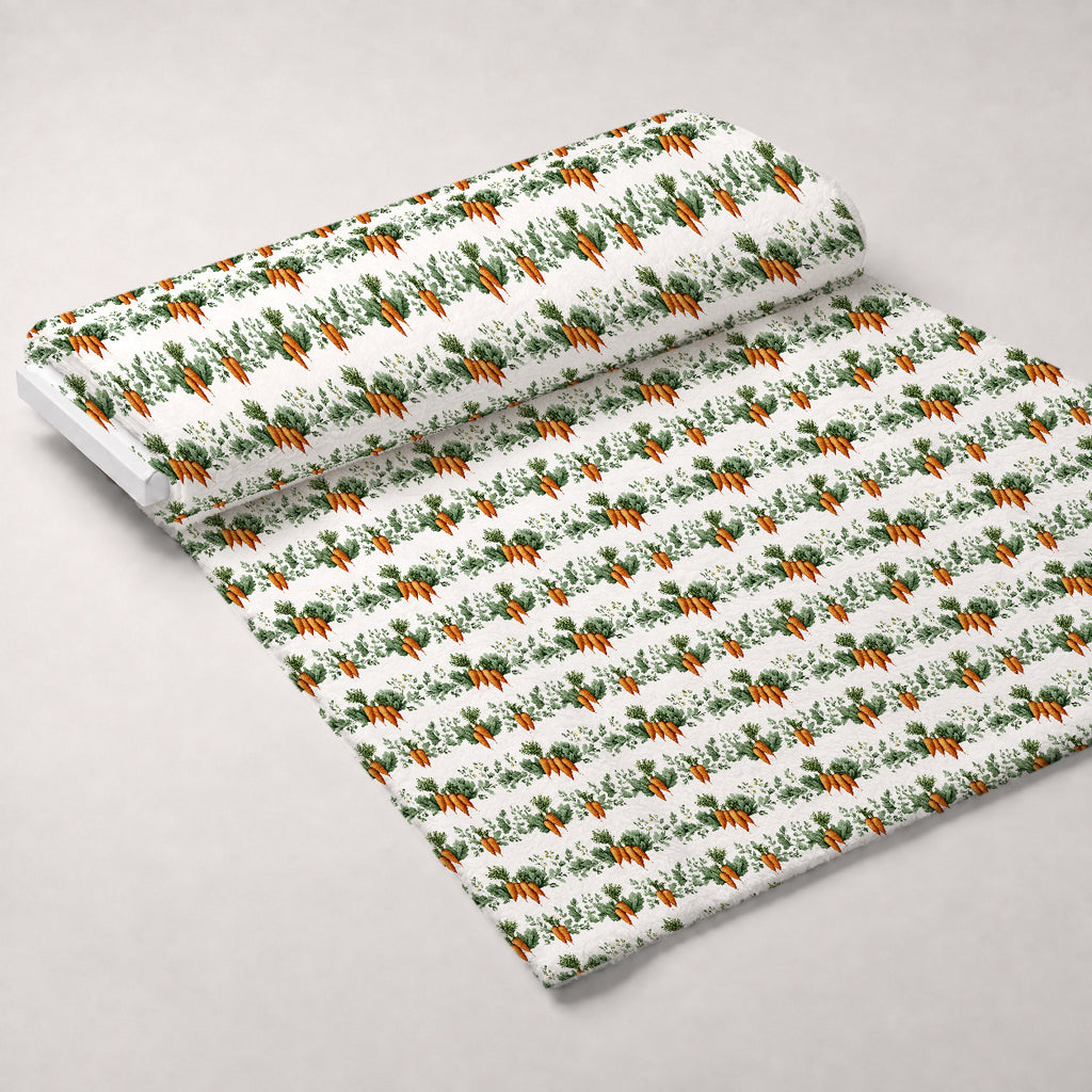 Bunny Blooms Pattern 20 Minky Fabric — plush minky unrolled bolt preview (mv-minky-v1:bolt)