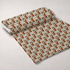 Bunny Blooms Pattern 26 Minky Fabric — plush minky unrolled bolt preview (mv-minky-v1:bolt)