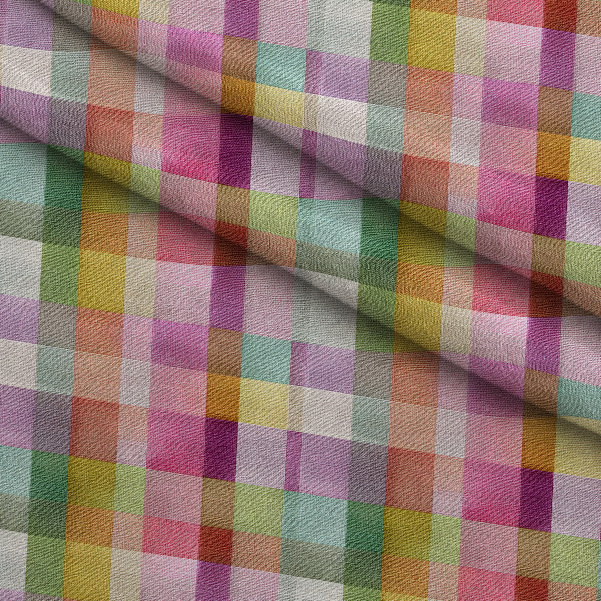 Bunny Blooms Pattern 29 Minky Fabric — plush minky folded close-up preview (mv-minky-v1:lying)