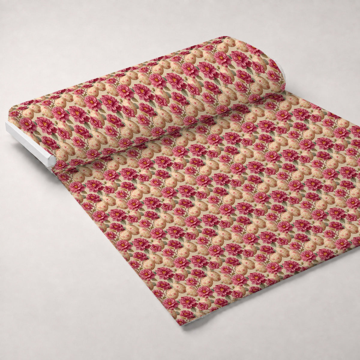 Bunny Blooms Pattern 30 Minky Fabric — plush minky unrolled bolt preview (mv-minky-v1:bolt)