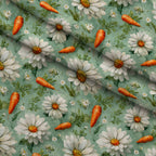 Bunny Blooms Pattern 32 Minky Fabric — plush minky folded close-up preview (mv-minky-v1:lying)