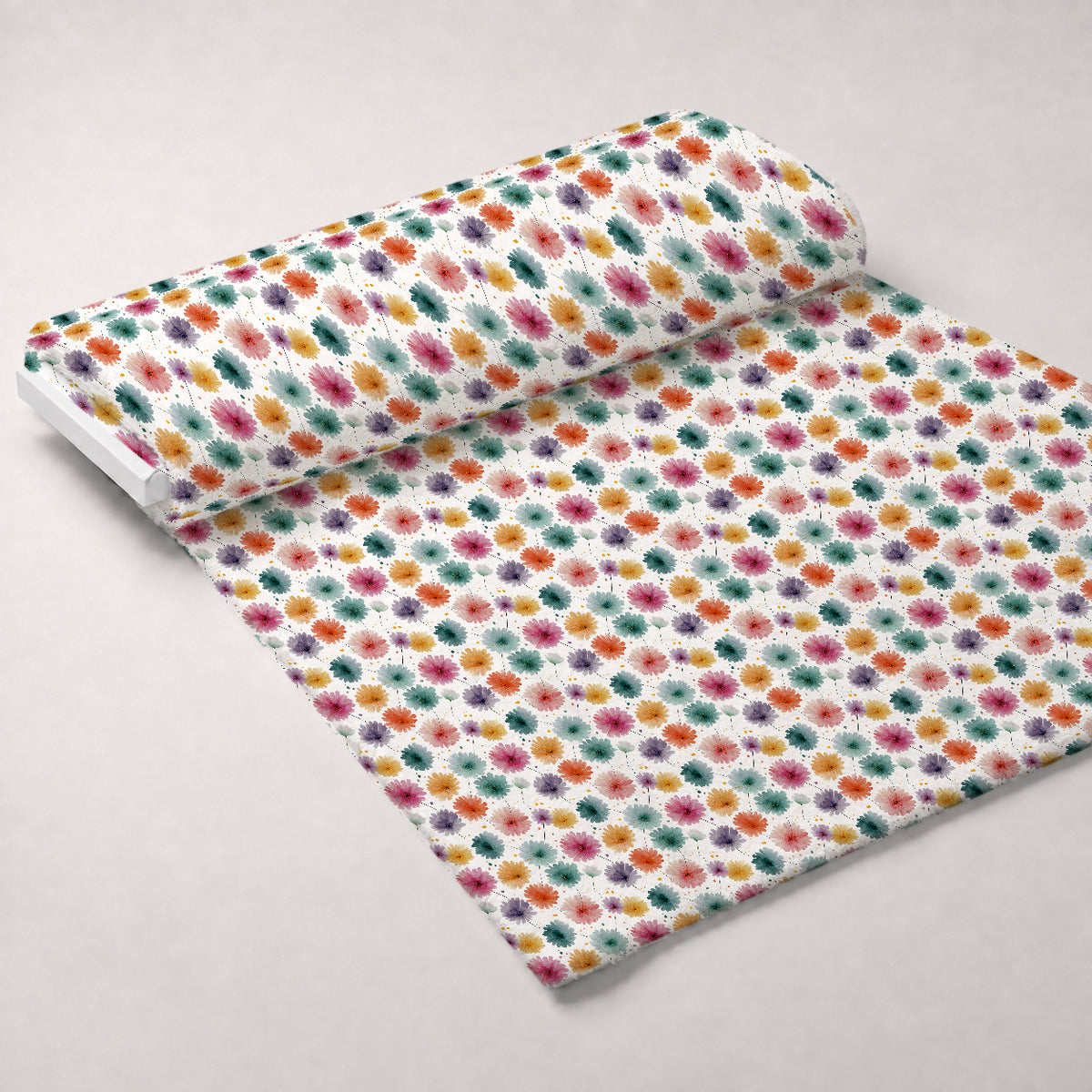 Bunny Blooms Pattern 36 Minky Fabric — plush minky unrolled bolt preview (mv-minky-v1:bolt)