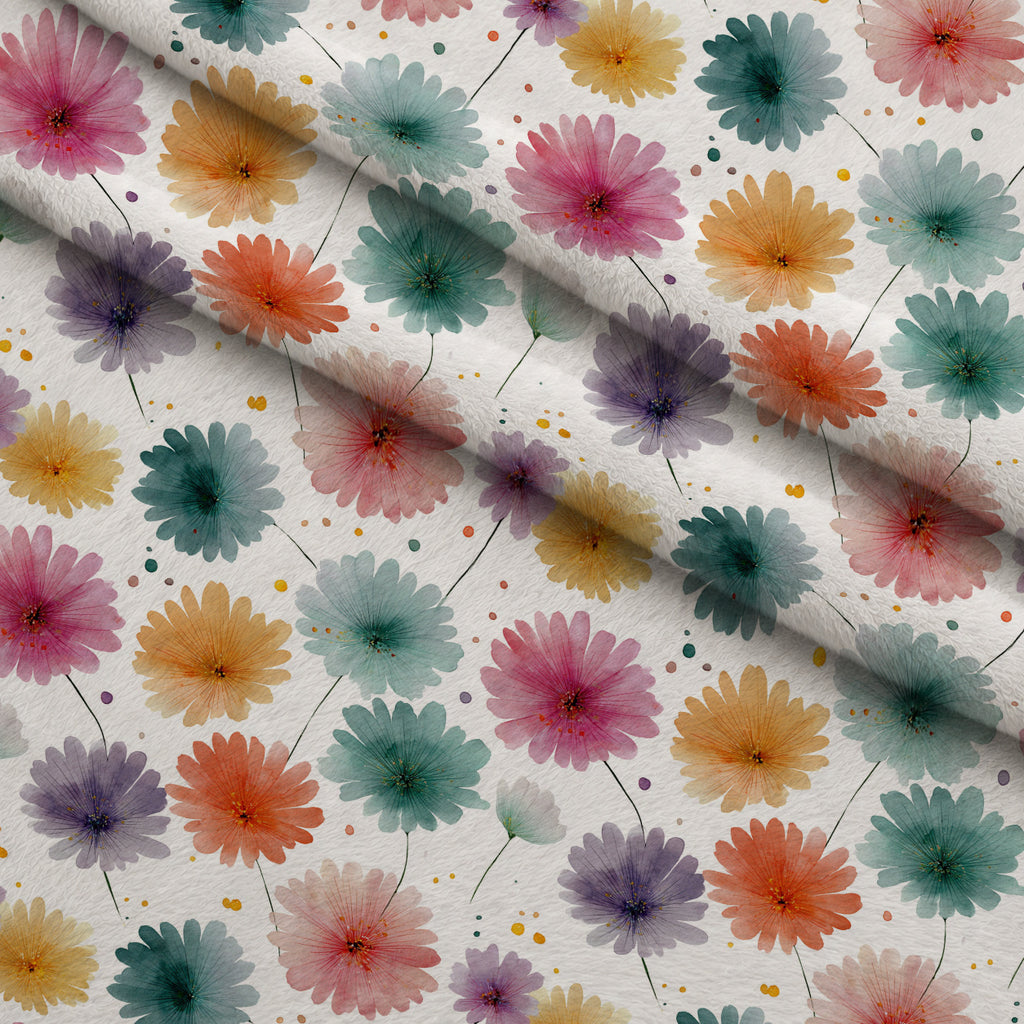 Bunny Blooms Pattern 36 Minky Fabric — plush minky folded close-up preview (mv-minky-v1:lying)