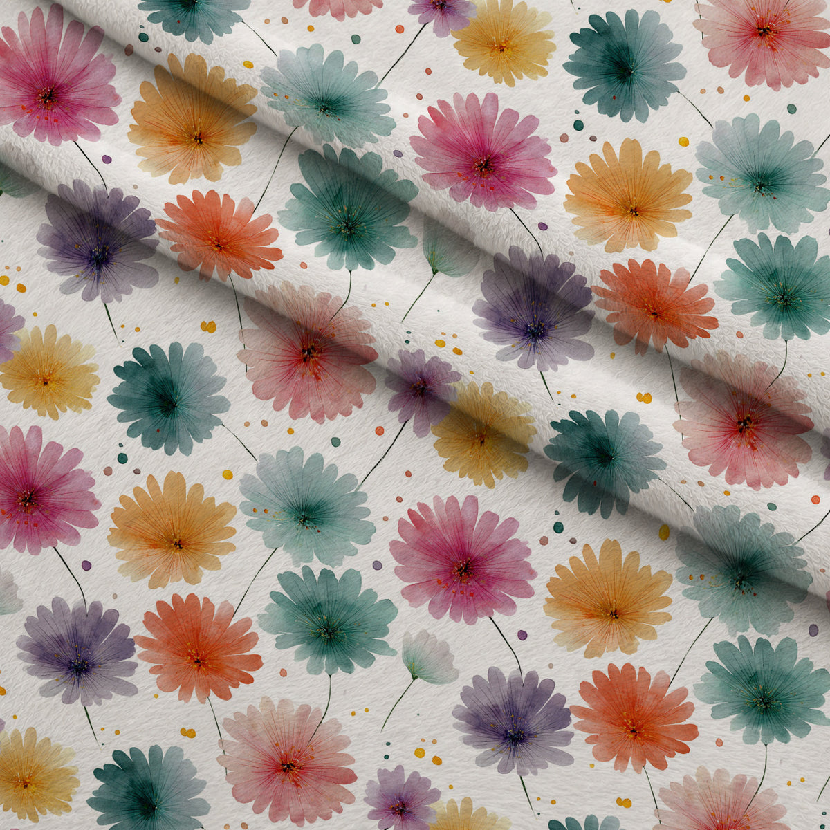 Bunny Blooms Pattern 36 Minky Fabric — plush minky folded close-up preview (mv-minky-v1:lying)
