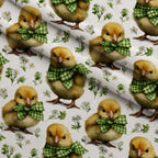 Bunny Blooms Pattern 38 Minky Fabric — plush minky folded close-up preview (mv-minky-v1:lying)