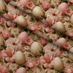 Bunny Blooms Pattern 41 Minky Fabric — plush minky folded close-up preview (mv-minky-v1:lying)