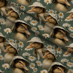 Bunny Blooms Pattern 44 Minky Fabric — plush minky folded close-up preview (mv-minky-v1:lying)