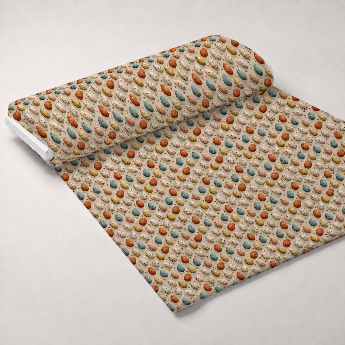 Bunny Blooms Pattern 5 Minky Fabric — plush minky unrolled bolt preview (mv-minky-v1:bolt)