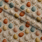 Bunny Blooms Pattern 5 Minky Fabric — plush minky folded close-up preview (mv-minky-v1:lying)