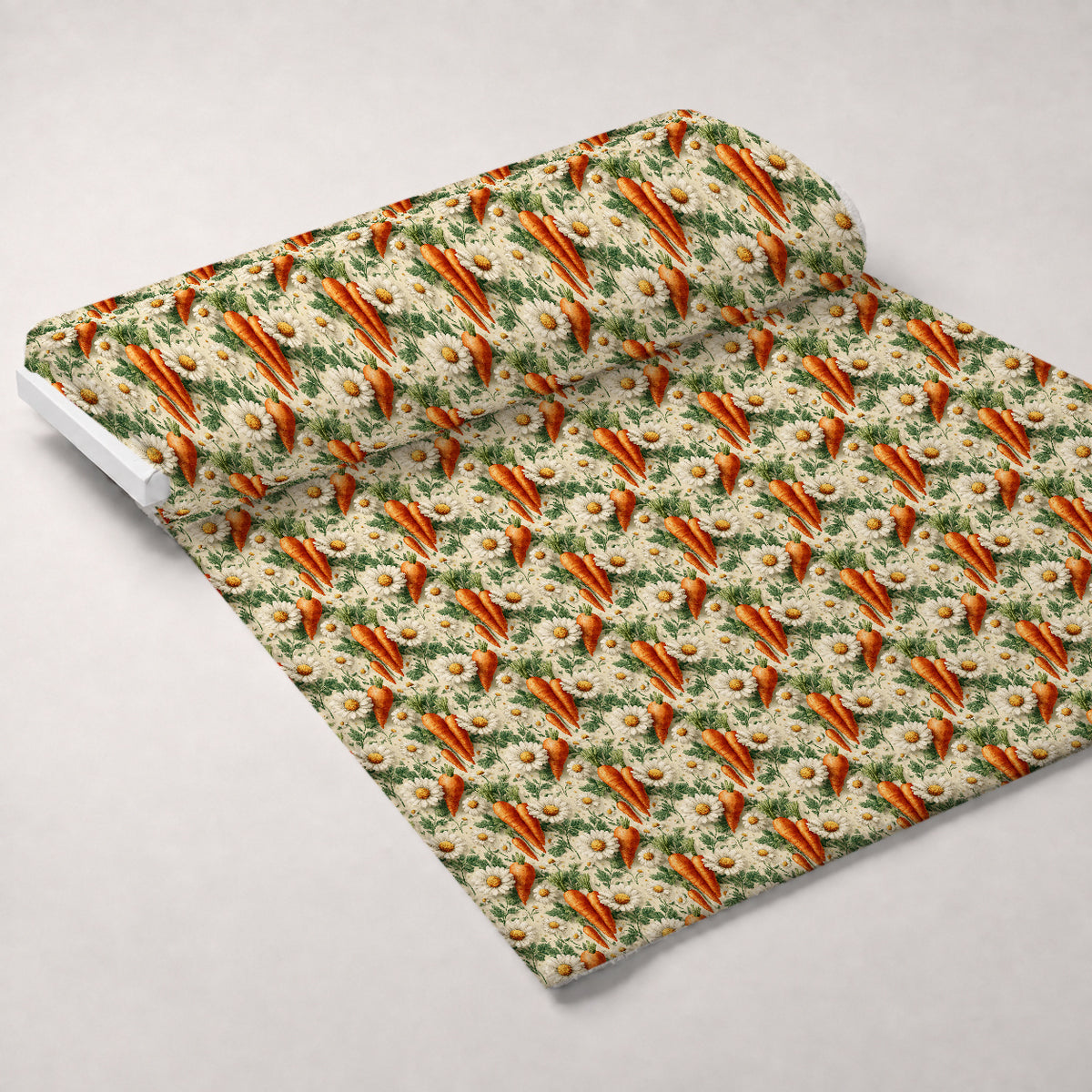 Bunny Blooms Pattern 9 Minky Fabric — plush minky unrolled bolt preview (mv-minky-v1:bolt)