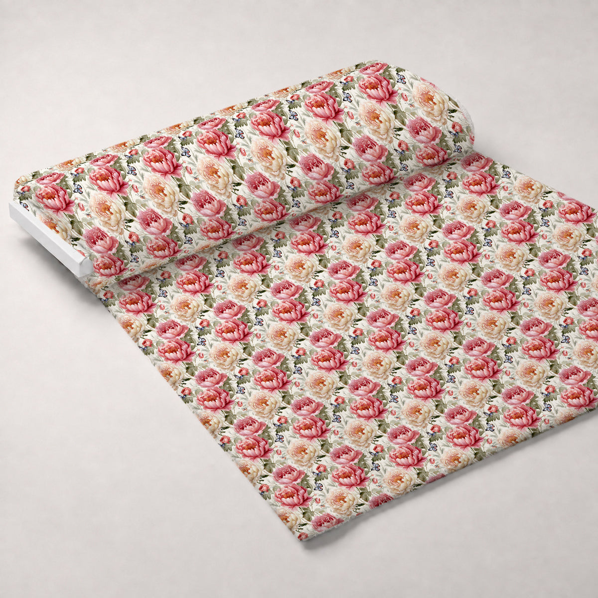 Butterfly Dance Pattern 8 Minky Fabric — plush minky unrolled bolt preview (mv-minky-v1:bolt)