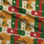 Cactus Fiesta Pattern 10 Minky Fabric — plush minky folded close-up preview (mv-minky-v1:lying)