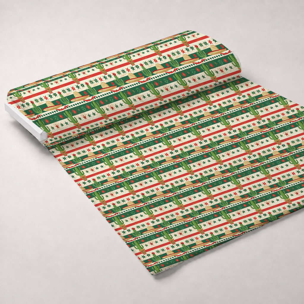 Cactus Fiesta Pattern 21 Minky Fabric — plush minky unrolled bolt preview (mv-minky-v1:bolt)