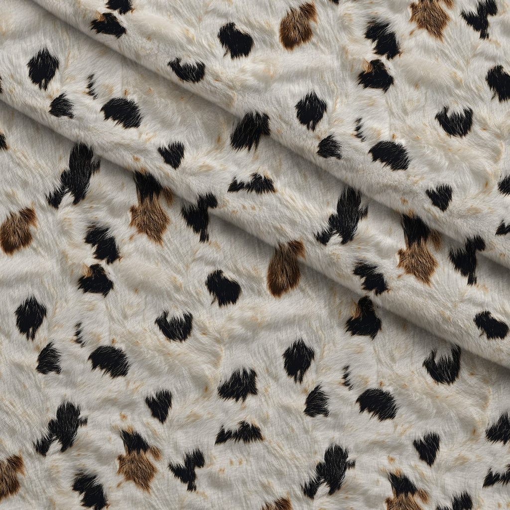 Calico Patches Pattern 13 Minky Fabric — plush minky folded close-up preview (mv-minky-v1:lying)