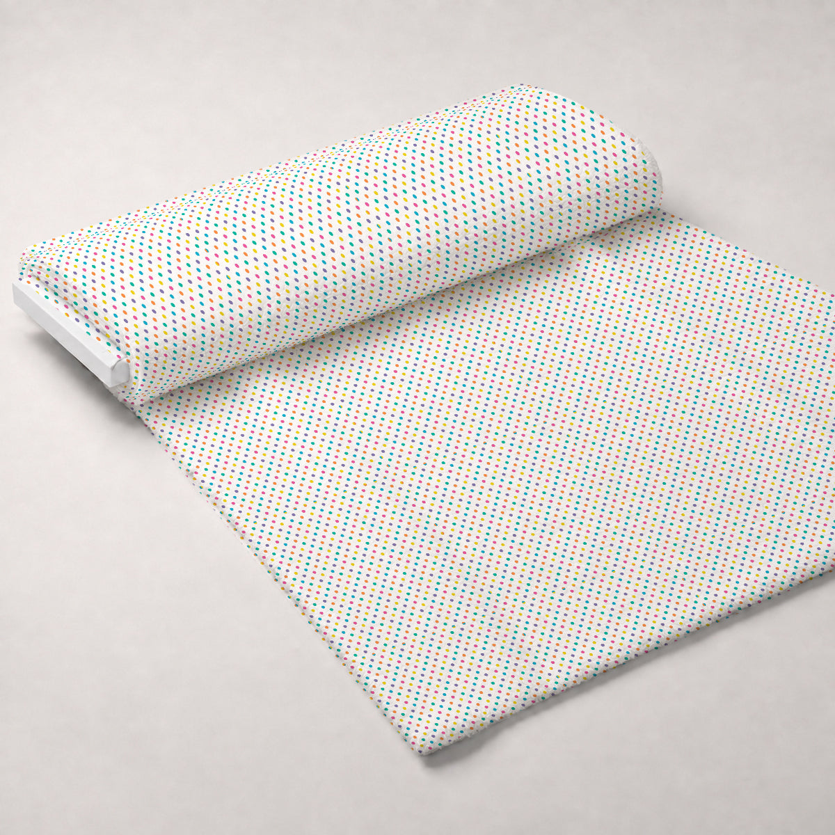 Candy Dots Pattern 17 Minky Fabric — plush minky unrolled bolt preview (mv-minky-v1:bolt)