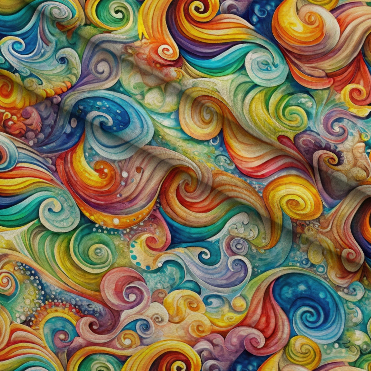 Carnival Swirls Pattern 10 Minky Fabric — plush minky folded close-up preview (mv-minky-v1:lying)