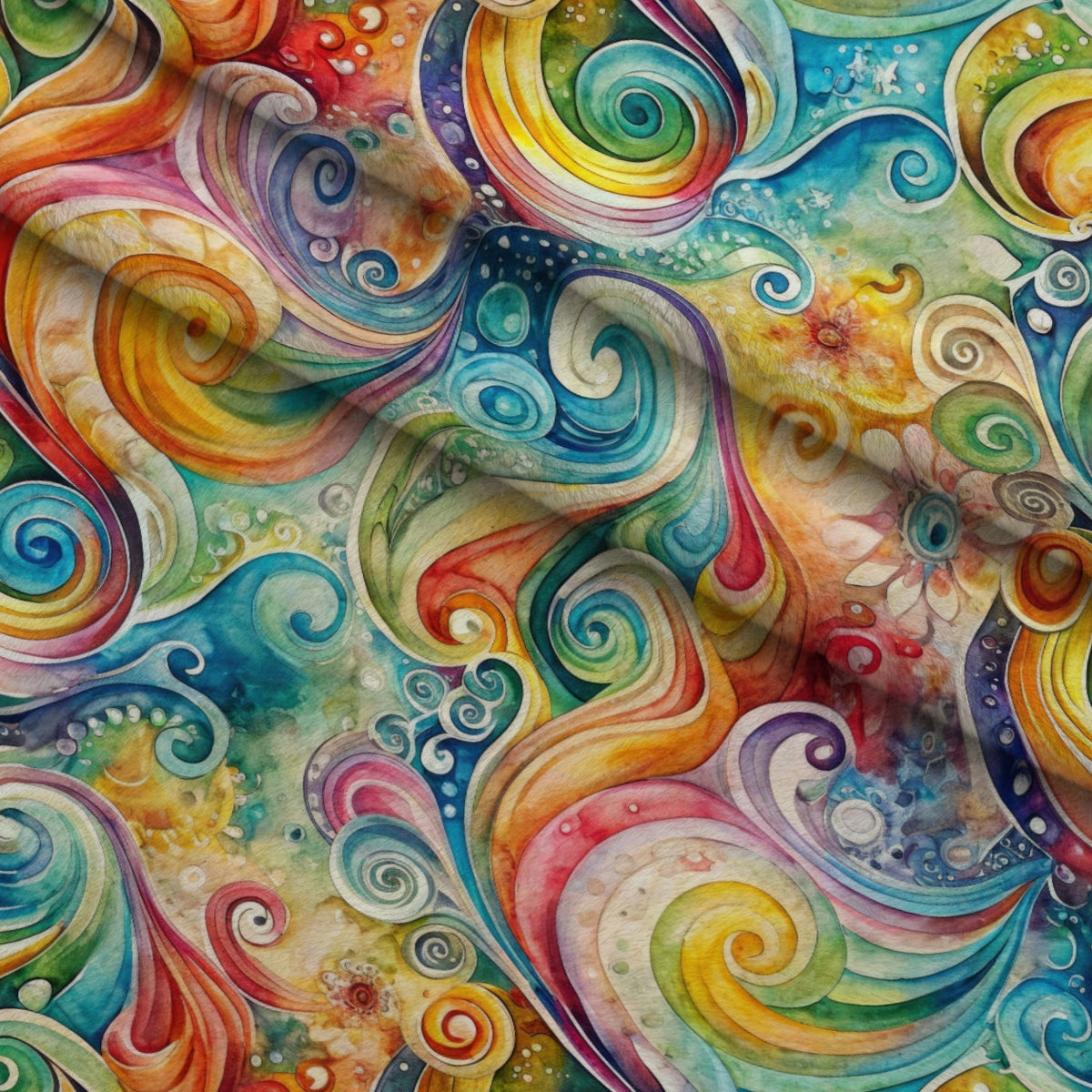 Carnival Swirls Pattern 11 Minky Fabric — plush minky folded close-up preview (mv-minky-v1:lying)