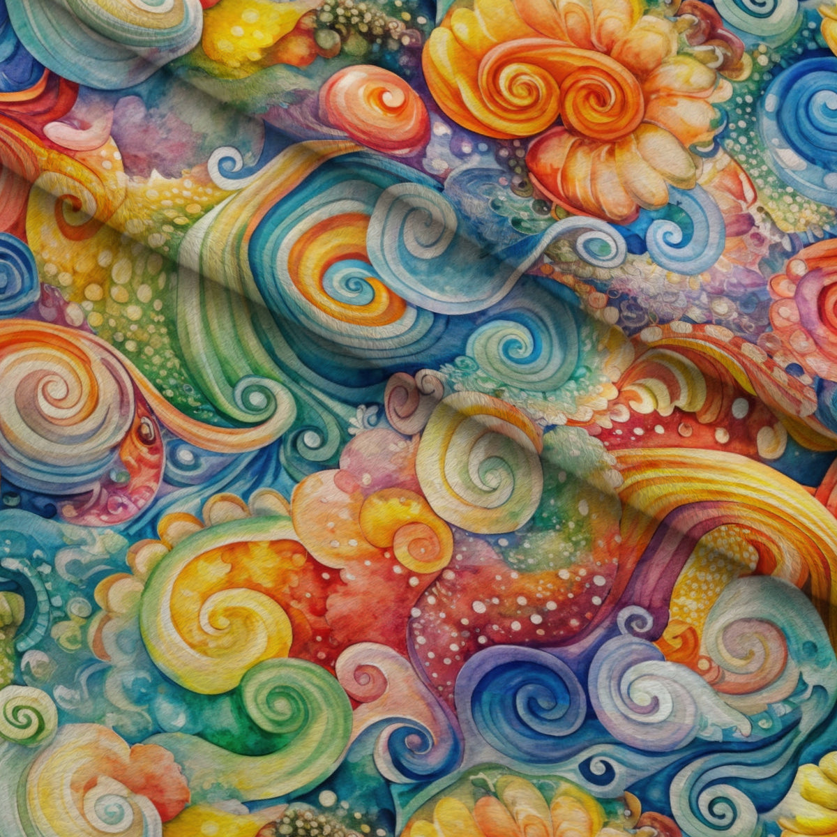Carnival Swirls Pattern 12 Minky Fabric — plush minky folded close-up preview (mv-minky-v1:lying)