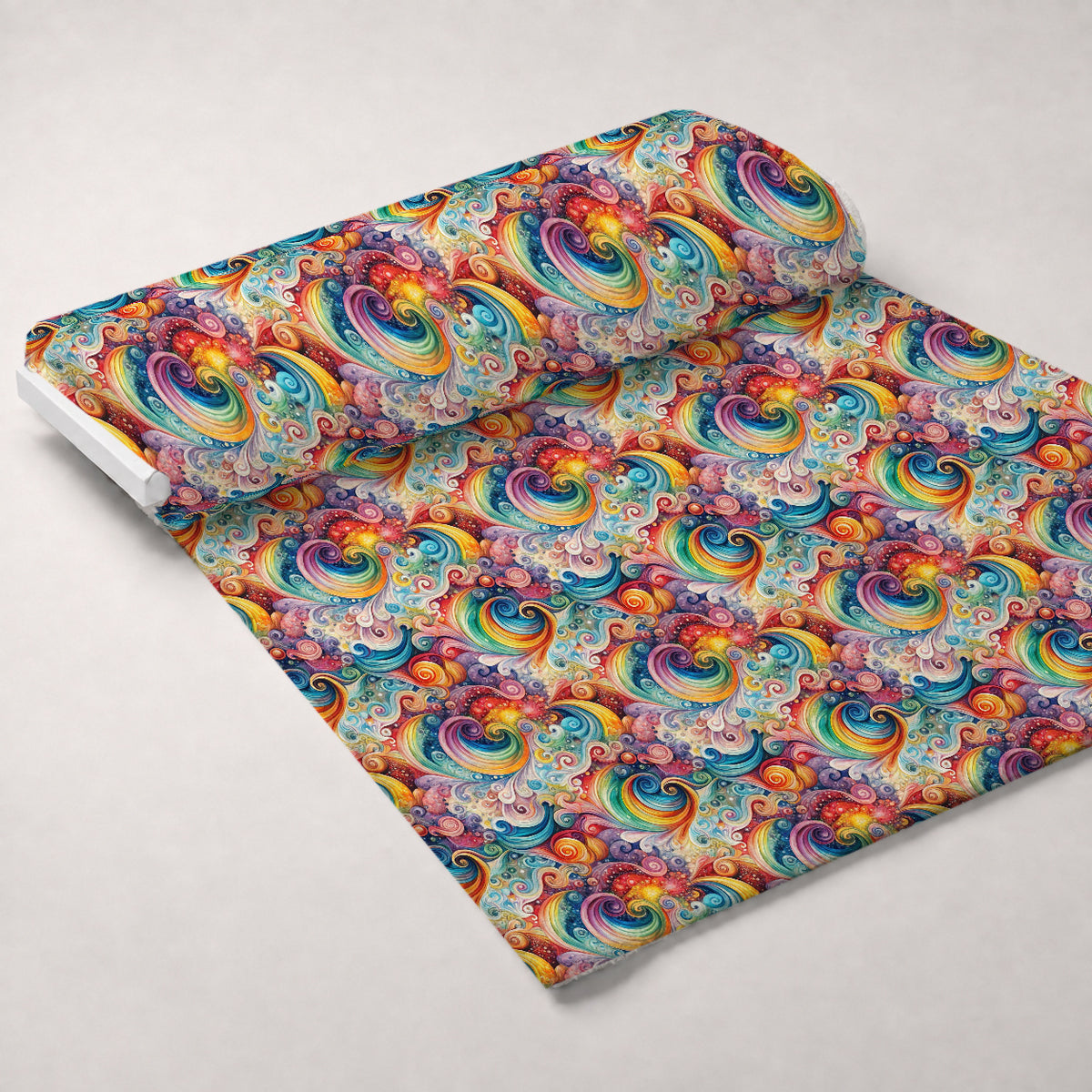 Carnival Swirls Pattern 3 Minky Fabric — plush minky unrolled bolt preview (mv-minky-v1:bolt)