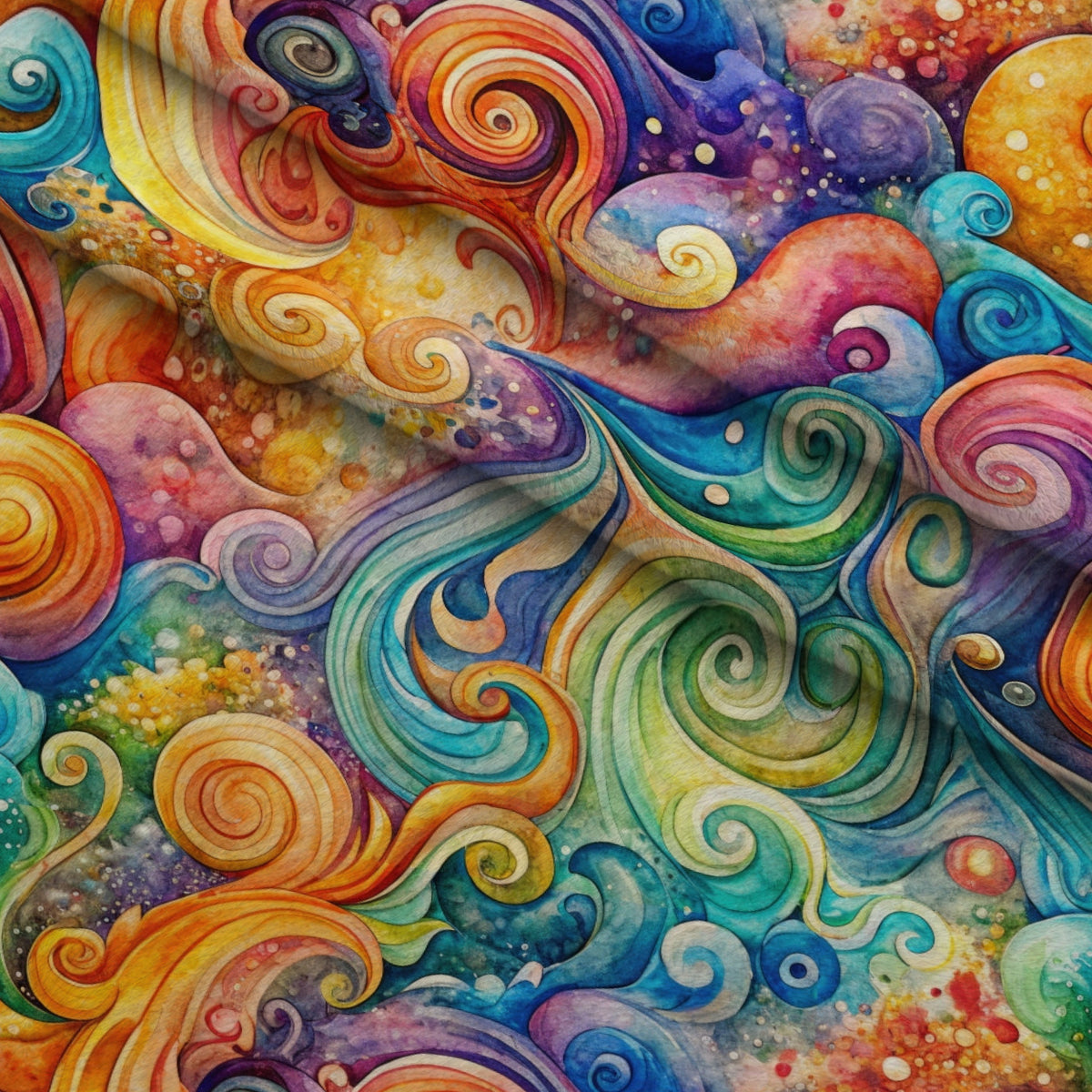 Carnival Swirls Pattern 6 Minky Fabric — plush minky folded close-up preview (mv-minky-v1:lying)