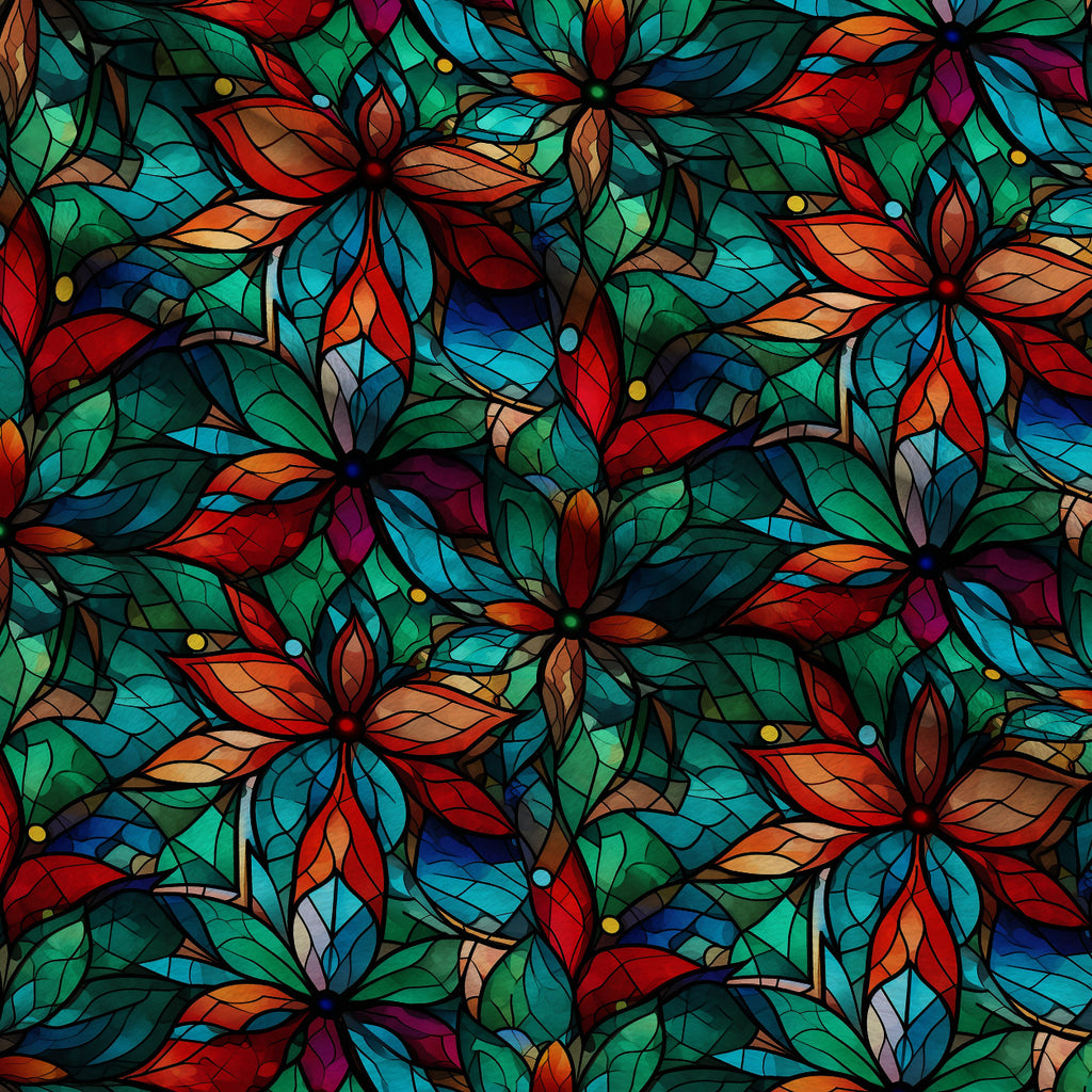 Cathedral Blooms Pattern 1 Minky Fabric — plush minky folded close-up preview (mv-minky-v1:lying)