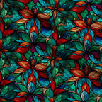 Cathedral Blooms Pattern 1 Minky Fabric — plush minky folded close-up preview (mv-minky-v1:lying)