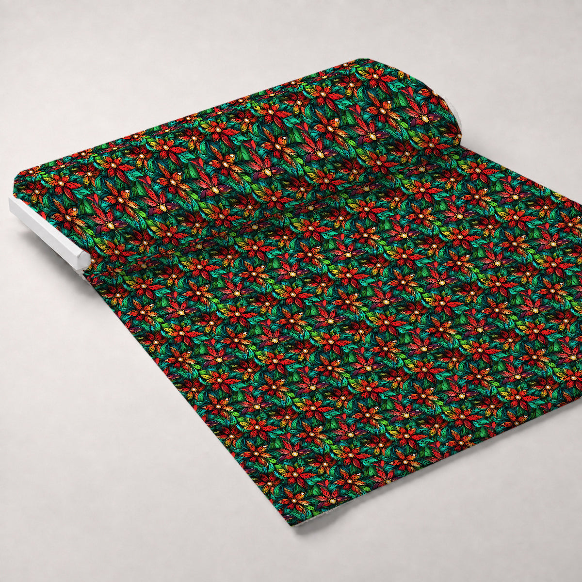 Cathedral Blooms Pattern 11 Minky Fabric — plush minky unrolled bolt preview (mv-minky-v1:bolt)