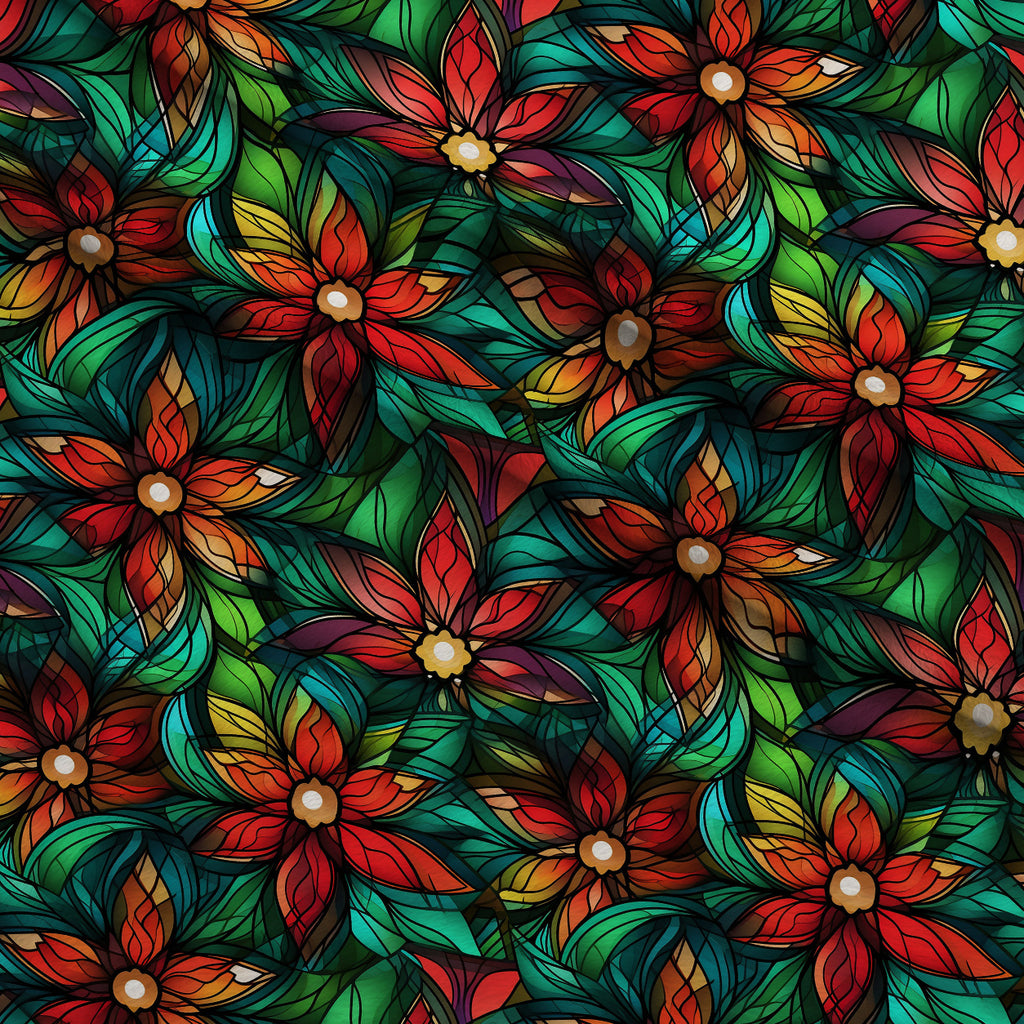 Cathedral Blooms Pattern 11 Minky Fabric — plush minky folded close-up preview (mv-minky-v1:lying)