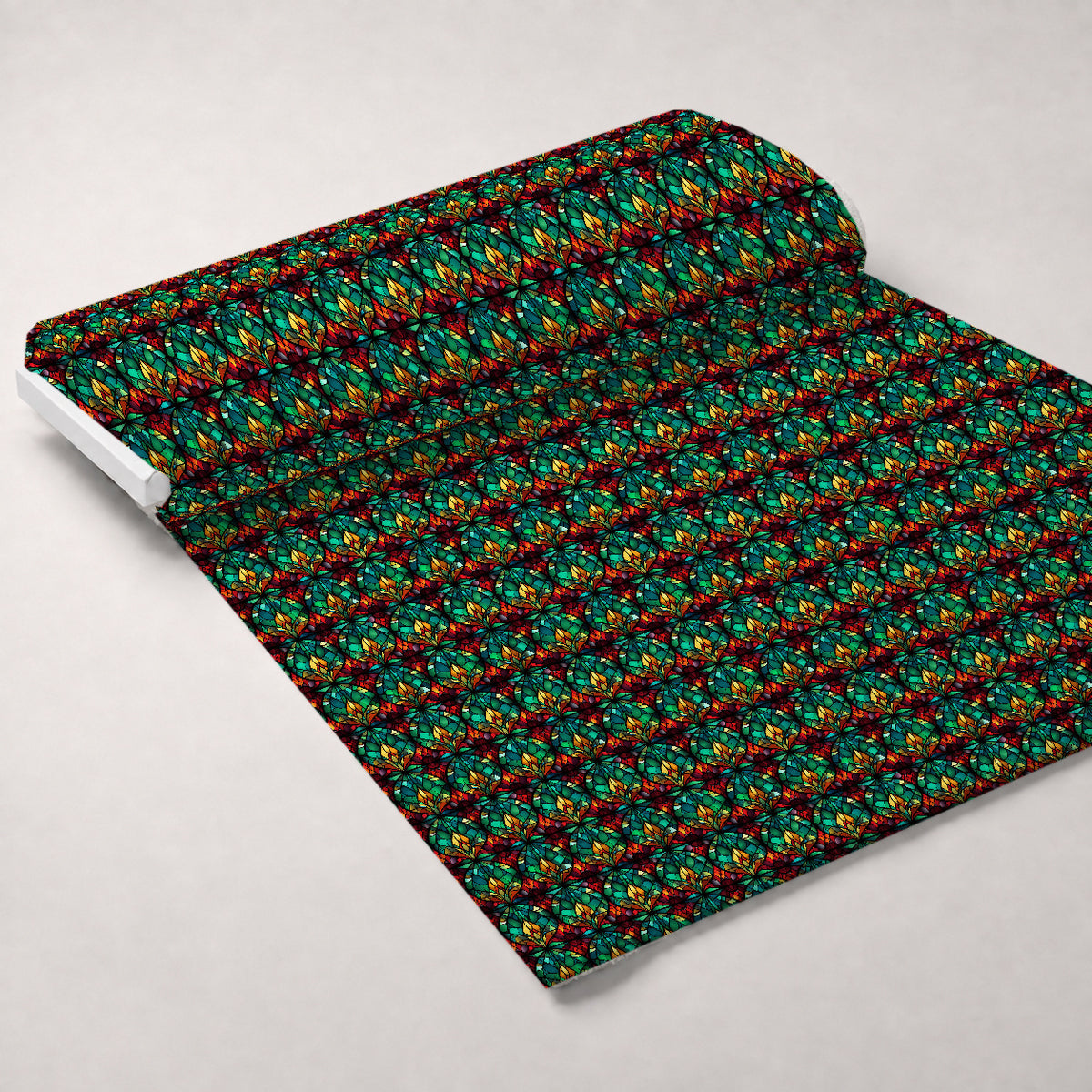 Cathedral Blooms Pattern 12 Minky Fabric — plush minky unrolled bolt preview (mv-minky-v1:bolt)