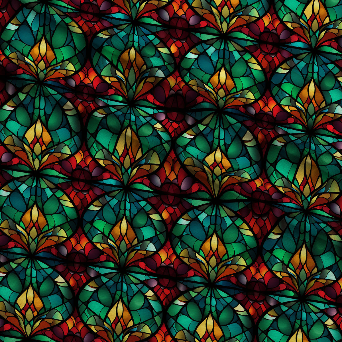 Cathedral Blooms Pattern 12 Minky Fabric — plush minky folded close-up preview (mv-minky-v1:lying)
