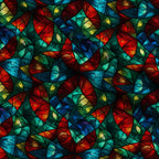 Cathedral Blooms Pattern 16 Minky Fabric — plush minky folded close-up preview (mv-minky-v1:lying)
