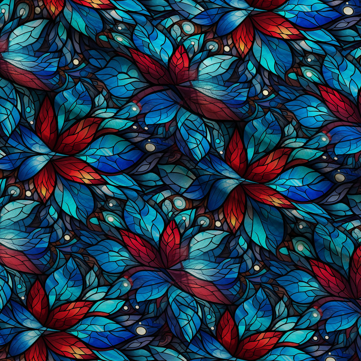 Cathedral Blooms Pattern 17 Minky Fabric — plush minky folded close-up preview (mv-minky-v1:lying)