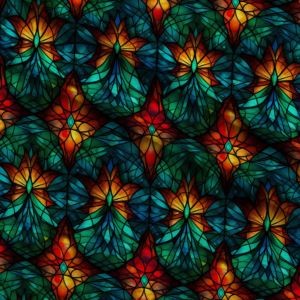 Cathedral Blooms Pattern 2 Minky Fabric — plush minky folded close-up preview (mv-minky-v1:lying)