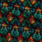 Cathedral Blooms Pattern 2 Minky Fabric — plush minky folded close-up preview (mv-minky-v1:lying)
