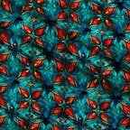 Cathedral Blooms Pattern 22 Minky Fabric — plush minky folded close-up preview (mv-minky-v1:lying)