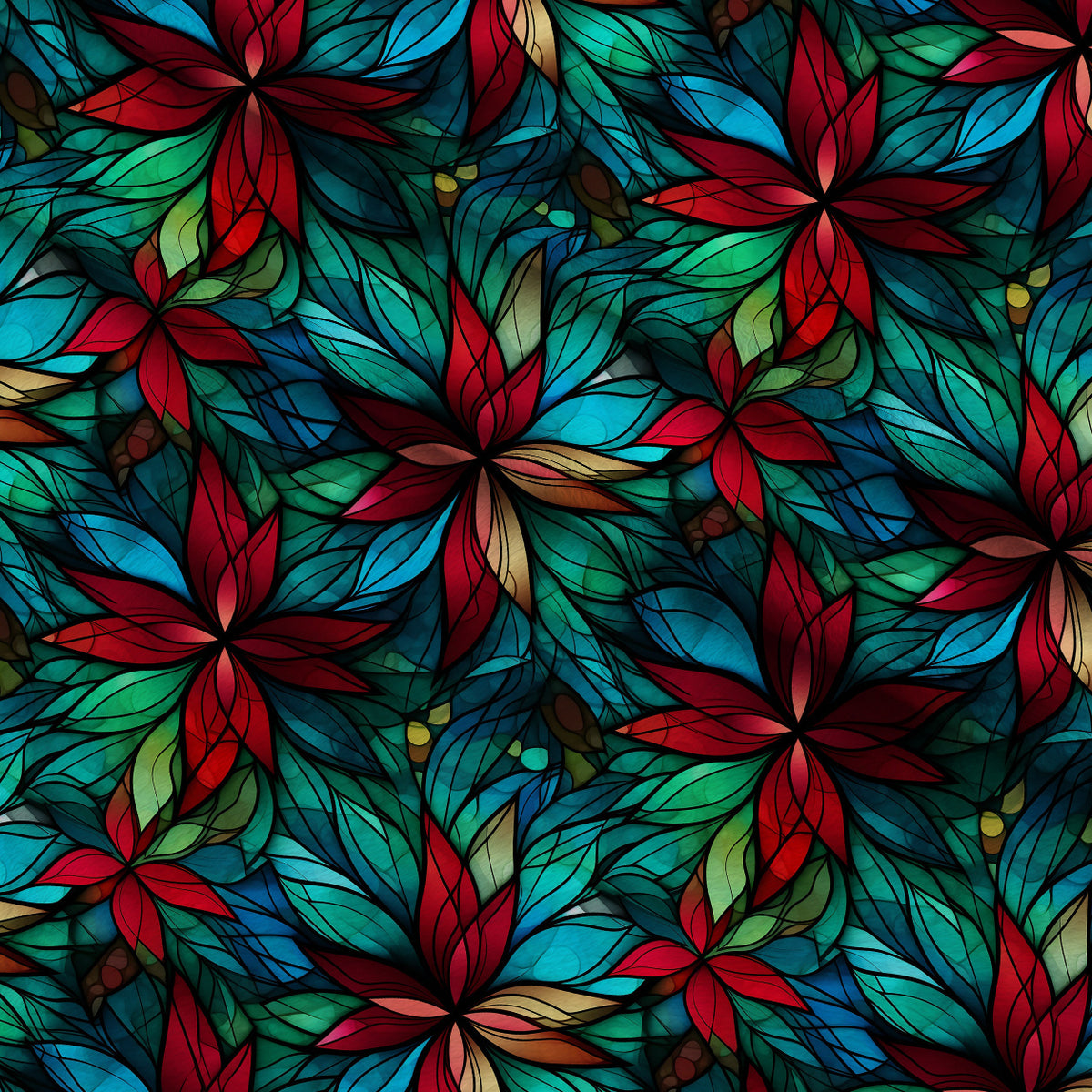 Cathedral Blooms Pattern 3 Minky Fabric — plush minky folded close-up preview (mv-minky-v1:lying)
